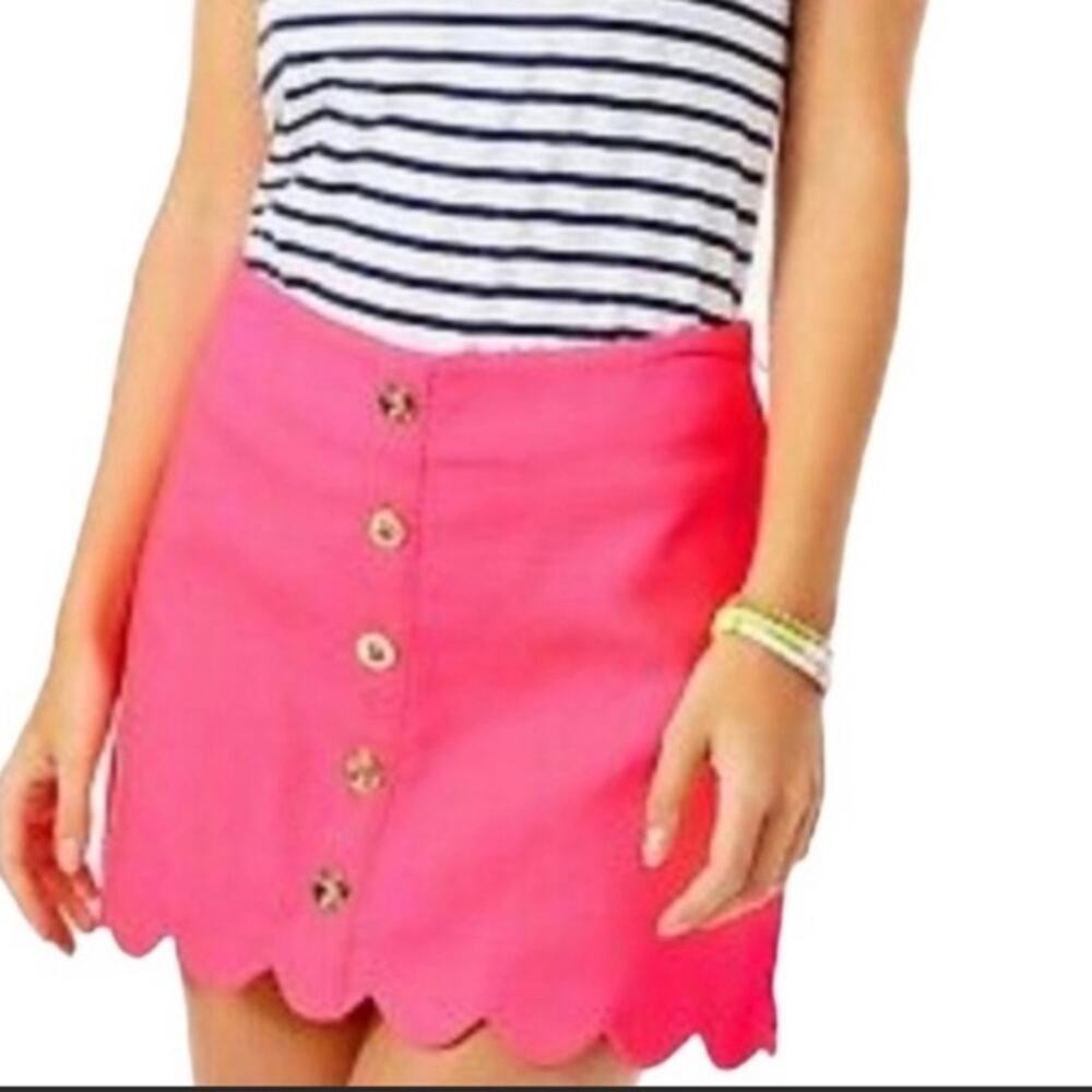 Lilly Pulitzer Women's Kaylie Skort Size 0 Hot Pink‎ Casual Summer